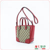 Gucci Shoulder Bag 449241 8606 Red Fabric Leather 90100578 [P]