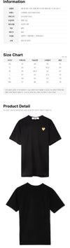 Comme Des Garcons Gold Heart Patch T-Shirt Black 161372757 [P]