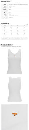 Maison Kitsune Baby Fox Patch Tank Top White 159639529 [P]