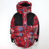 MONCLER GIRDWOOD ブラック レッド フローラル プリント フード メンズ ダウンパディング ジャケット aa61766 153689747 [P]