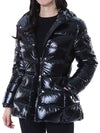 MONCLER ロゴパッチ付きグロス女性パディングジャケット/1A00017 597EU 999 112401960 [P]