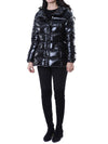 MONCLER ロゴパッチ付きグロス女性パディングジャケット/1A00017 597EU 999 112401960 [P]