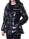 MONCLER ロゴパッチ付きグロス女性パディングジャケット/1A00017 597EU 999 112401960 [P]