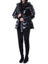MONCLER ロゴパッチ付きグロス女性パディングジャケット/1A00017 597EU 999 112401960 [P]