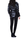 MONCLER ロゴパッチ付きグロス女性パディングジャケット/1A00017 597EU 999 112401960 [P]