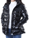 MONCLER ロゴパッチ付きグロス女性パディングジャケット/1A00017 597EU 999 112401960 [P]