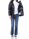 MONCLER ロゴパッチ付きグロス女性パディングジャケット/1A00017 597EU 999 112401960 [P]