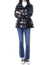 MONCLER ロゴパッチ付きグロス女性パディングジャケット/1A00017 597EU 999 112401960 [P]