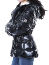 MONCLER ロゴパッチ付きグロス女性パディングジャケット/1A00017 597EU 999 112401960 [P]