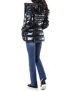 MONCLER ロゴパッチ付きグロス女性パディングジャケット/1A00017 597EU 999 112401960 [P]