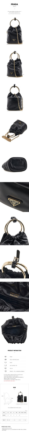 PRADA Napa Leder Bucket Bag FW24 Damen 123538095 [P]