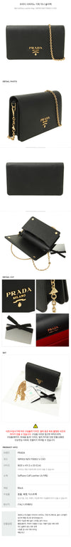 PRADA Saffiano-Leder Mini Schultertasche / 1BP053 NZV F0002 V COO 150397072 [P]