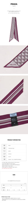 PRADA Jacquard Seiden Tuch 152837461 [P]