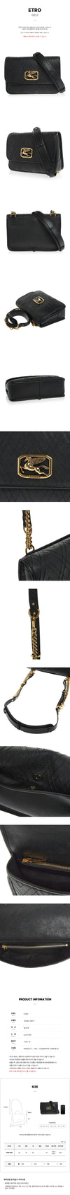 Etro Women's Pegasus Chevron Shoulder Bag 1N385 7697 1 26203848 [P]