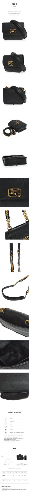 Etro Women's Pegasus Chevron Shoulder Bag 1N386 7697 1 26203863 [P]
