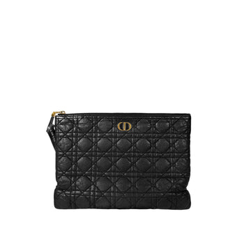 Dior Cannage Caro Daily Clutch Bag Black Large S5086UWHC 157403470