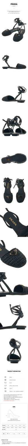 Prada Women's Crochet Flat Sandals F0002 54692139 [P]