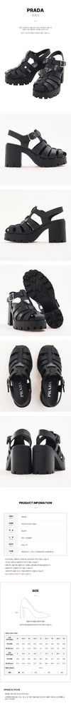 PRADA Damen Gummi-Plateau-Sandalen SS26 162370717 [P]