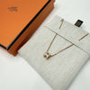 Hermes Maron Glace Women's Necklace Maron Glace Authenticity Certificate C250916-02 146270387 [P]