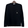 STONE ISLAND Logo Patch Pocket Langarm-T-Shirt 10A Schwarz 123775502 [P]