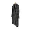 Miu Miu Double Breasted Plaid Wool Coat Ebony 44 161290184 [P]