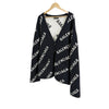 Balenciaga Men's Multi Logo Wool Oversized Knit Cardigan Black 161290217 [P]
