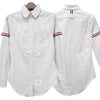 THOM BROWNE Damen Hemd mit Streifen und Armbinde aus Oxford 25FW 142766219 [P]