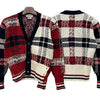 Thom Browne Donagole Tartan Stripe Cardigan Red 123467332 [P]
