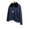Louis Vuitton Men's Monogram Embossed Shearling Leather Mustang Jacket Navy 54 158520196 [P]
