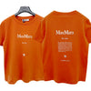 MAXMARA QUIETO Logo-Print T-Shirt kurzarm orange (2519971011600 007) 133047470 [P]