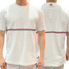 THOM BROWNE Kurzarm-T-Shirt mit Streifen in Weiß (MJS221A J0058 100) 123479219 [P]