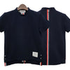 Thom Browne Classic Logo Printed Short Sleeve T-shirt Navy (FJS013A 00050 415) 153570501 [P]