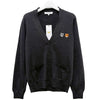 Maison Kitsune Double Fox Head Regular Cardigan Anthracite 153254614 [P]