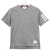 Thom Browne Diagonal Stripe 4-bar Side Slit Short Sleeve T-Shirt Light Gray 153254605 [P]