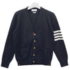 THOM BROWNE Milano Stitch Diagonal Band 4 Bar Cardigan Navy (MKC171A 00219 415) 123467549 [P]