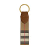 Burberry Keyring Key Holder 81214491 Canvas Check Brown 161878552 [P]