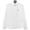 AMI Herzlogo Button-Down Baumwoll-Oxford-Hemd 26SS 152750361 [P]