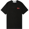 COMME DES GARCONS ダブルハートTシャツ ブラック 156796920 [P]