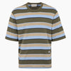 AMI Oversized Khaki Stripe T-Shirt 161831937 [P]