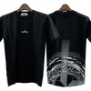 STONE ISLAND キッズ ロゴ プリント 半袖 Tシャツ 10 12 ブラック (781621055 V0029) 123760887 [P]