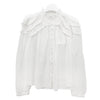 Isabel Marant CHRISTA Pleated Blouse White (HT0681FB B3J04E 20WH) 150950958 [P]