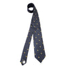 VIVIENNE WESTWOOD Logo Seidenkrawatte / Dunkelblau 162618046 [P]