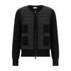 Moncler Padded Wool Zipper Cardigan Black 161507857 [P]