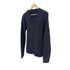 Chrome Hearts Men's Leather Cross Patch Sweatshirt Navy 162251566 [P]