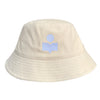 ISABEL MARANT HALEY Bucket Hat in ECLU Light Blue 24FW 123475705 [P]