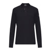 MONCLER Langarm Polo-Shirt mit Logo-Patch Schwarz L20918B00003 89A16 77X 161506715 [P]