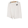 Prada Men's Triangle Logo Terry Bermuda Shorts White 162161578 [P]