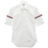 THOM BROWNE Klassisches Armband Kurzarmhemd Weiß (MWS242A F0313 100) 150277985 [P]