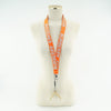 BURBERRY Kingdom Logo Orange Nylon Strap Necklace 80242441 143660315 [P]