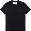 AMI Heart Logo Black T-Shirt 155006007 [P]